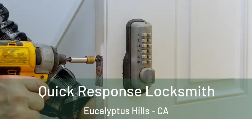  Quick Response Locksmith Eucalyptus Hills - CA